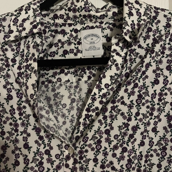 Brooks Brothers Floral Button-Up Blouse - Picture 4 of 8